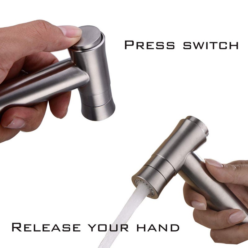TRUSTMI Toilet Concealed Hot and Cold Bidet Spray Set,Brushed Nickel - Image 3